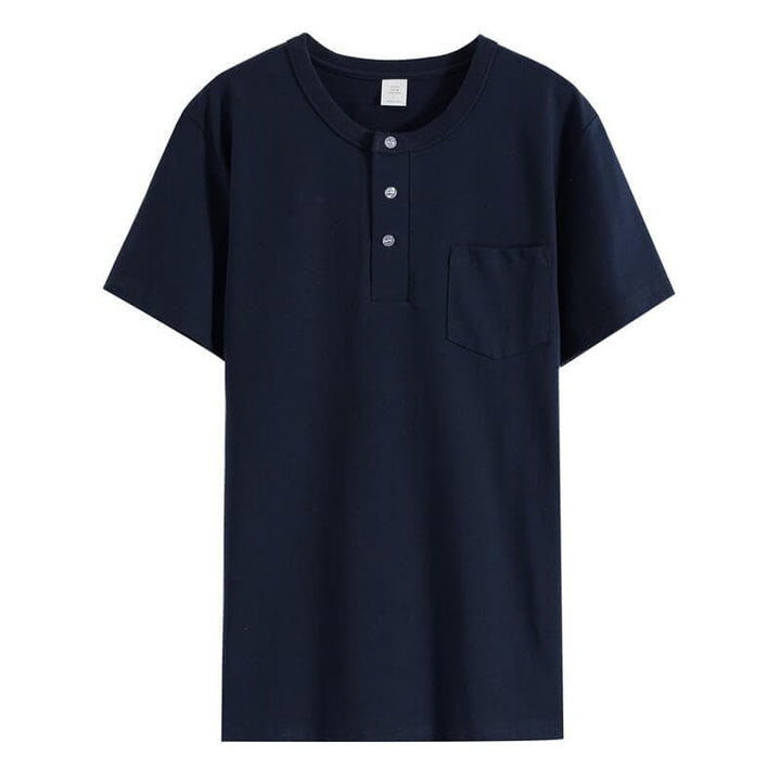 Henry Classic Men's 100% Cotton Short Sleeve Shirt - AIGC-DTG