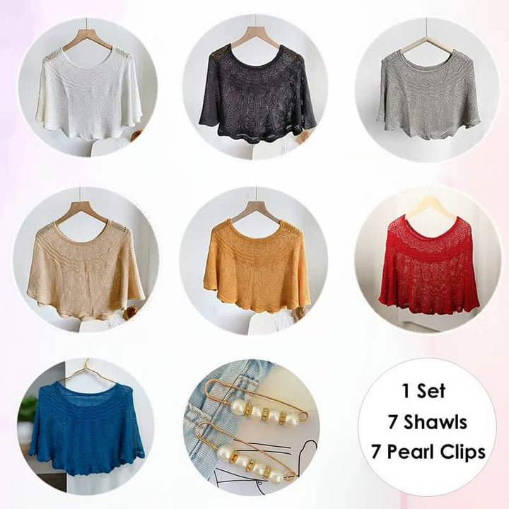 Knitted Sun-proof Shawl(Gift Pearl Clips 1pcs) - AIGC-DTG