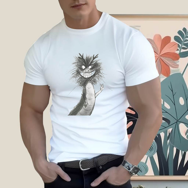 Men's Graphic T-Shirt Cotton Soft Comfortable Tee 16 Colors-Yeah Dragon - AIGC-DTG