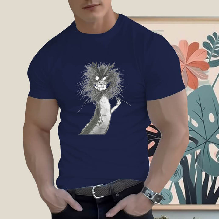 Men's Graphic T-Shirt Cotton Soft Comfortable Tee 16 Colors-Yeah Dragon - AIGC-DTG