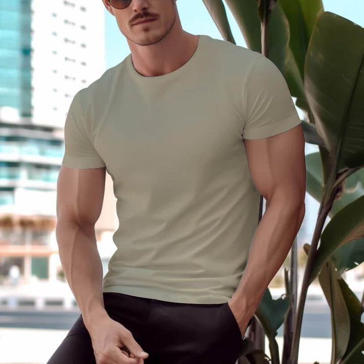 Men's 100% Supima Cotton Soft Comfortable T-Shirt in 8 Colors - AIGC-DTG