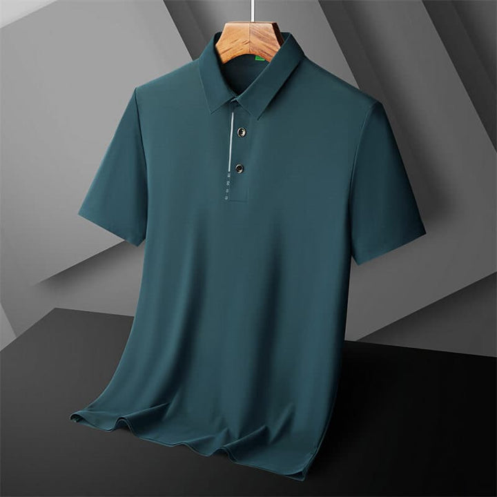 Men's Ice Silk Quick Dry Short Sleeve Polo Shirt - AIGC-DTG