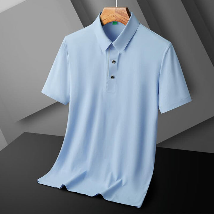 Men's Ice Silk Quick Dry Short Sleeve Polo Shirt - AIGC-DTG