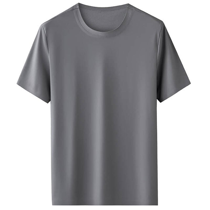 Men's Lightweight Round Neck Ice Silk Seamless T-shirt - AIGC-DTG