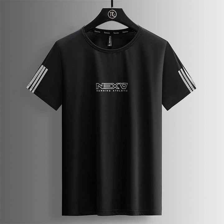 Men's Quick Drying Elastic Sports Short Sleeved T-Shirt - AIGC-DTG