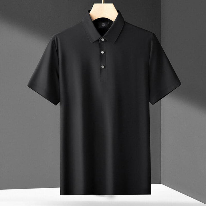 Men's Seamless Ice Silk Short Sleeve Polo T-Shirt in 9 Colors - AIGC-DTG