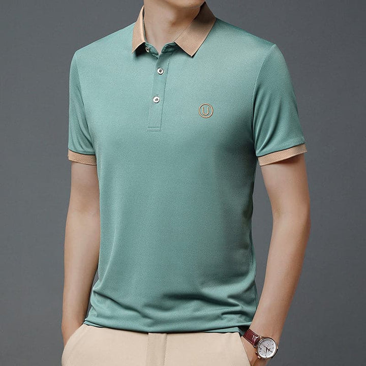 Men's Short Sleeve Embroidered Polo Shirt 6 Colors & Sizes Available - AIGC-DTG
