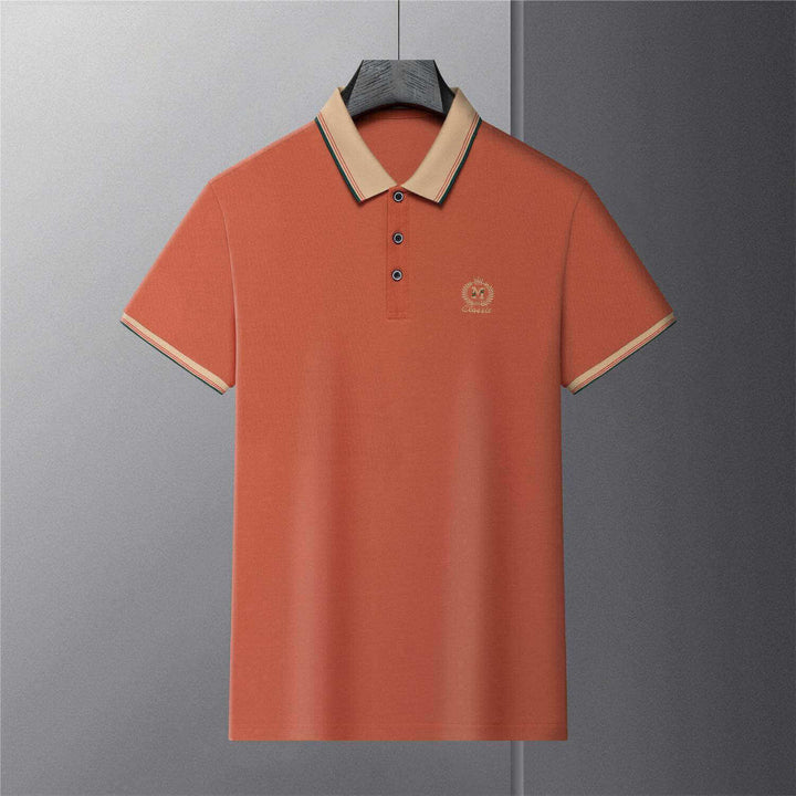 Men's Summer Crown M Embroidered Polo T-Shirt - Stylish and Comfortable - AIGC-DTG