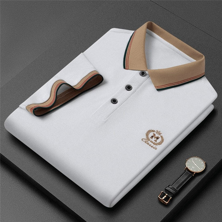Men's Summer Crown M Embroidered Polo T-Shirt - Stylish and Comfortable - AIGC-DTG