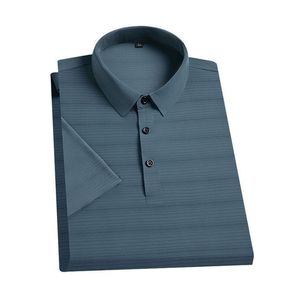 Men's Ice Silk Texture Elastic Short Sleeve T-shirt - AIGC-DTG