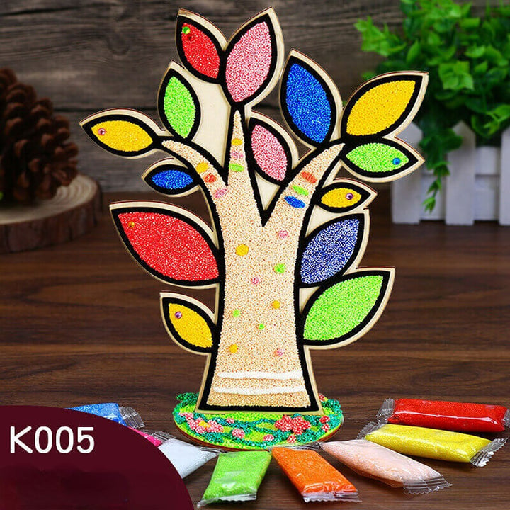 Handmade Clay Coloring DIY Puzzle Production-Snowflake Clay Painting - AIGC-DTG