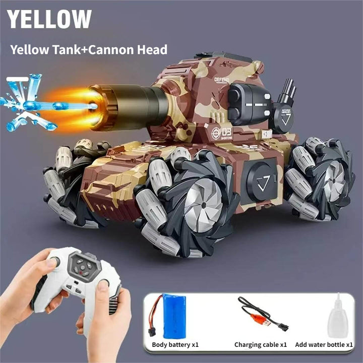 Remote Control Water Bomb Chariot Four-wheel Drive Stunt Spray Tank Toy - AIGC-DTG