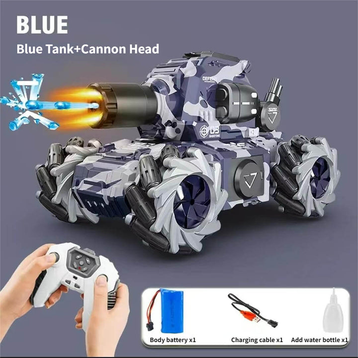 Remote Control Water Bomb Chariot Four-wheel Drive Stunt Spray Tank Toy - AIGC-DTG