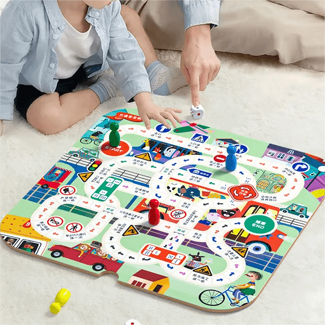 15-in-1 Multi-function Solid Wood Board Game Toy - AIGC-DTG