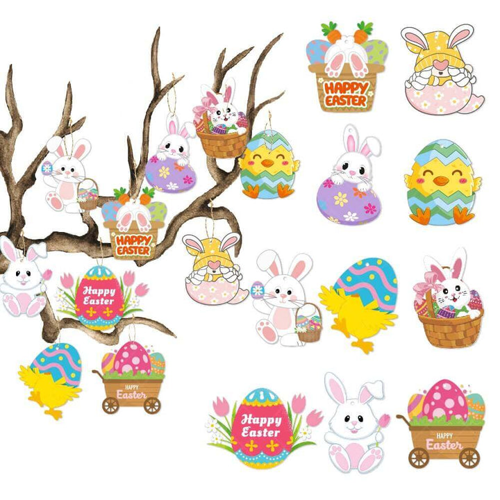 Easter Door Decorations Bunny Decor - Happy Easter - AIGC-DTG
