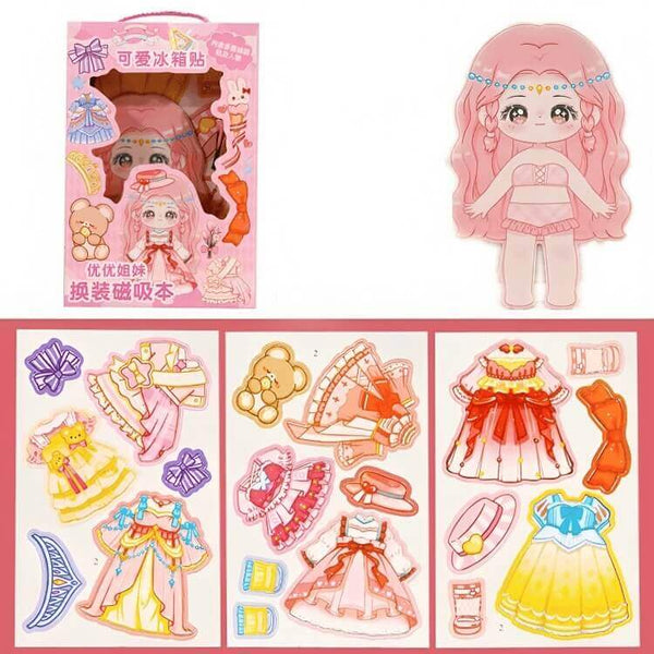 Princess Magnetic Dress-up Sticker for Children - AIGC-DTG