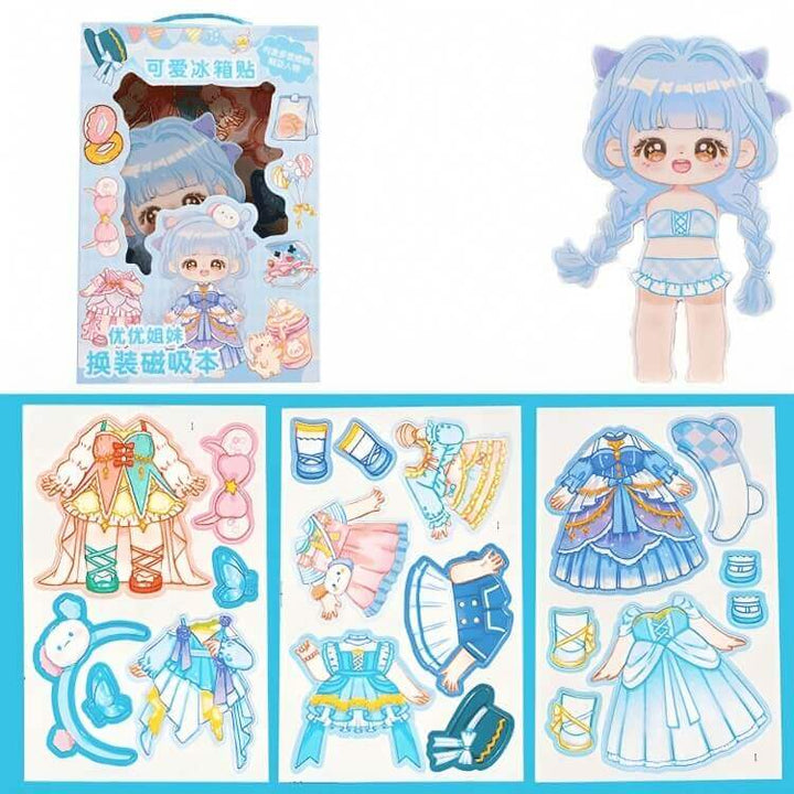 Princess Magnetic Dress-up Sticker for Children - AIGC-DTG