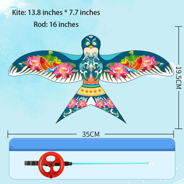 Animated Simulation Fish Rod Cartoon Kite Outdoor Kite Toy - AIGC-DTG