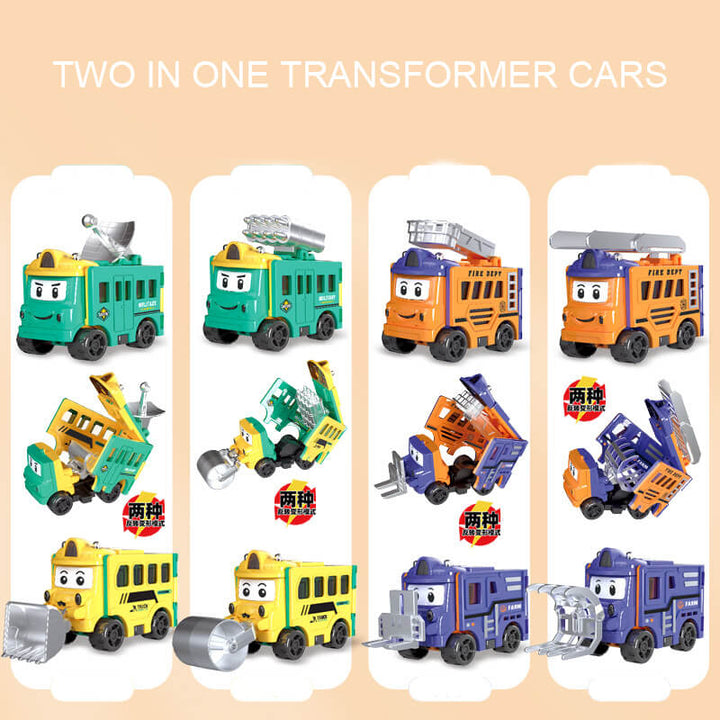 Transformer Car Toy Friction Powered Cars Toy Car Boy Toys - AIGC-DTG