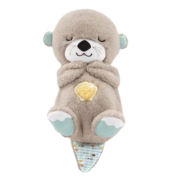 Baby Soothing Doll Mother And Baby Sleep With Otter Toys Easy To Fall Asleep Breathing Sound Sleep Bear Coaxing Baby Artifact Dolls