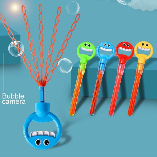 Smiley Face Five-Claw Bubble Blower Outdoor Toy Bubble Wands