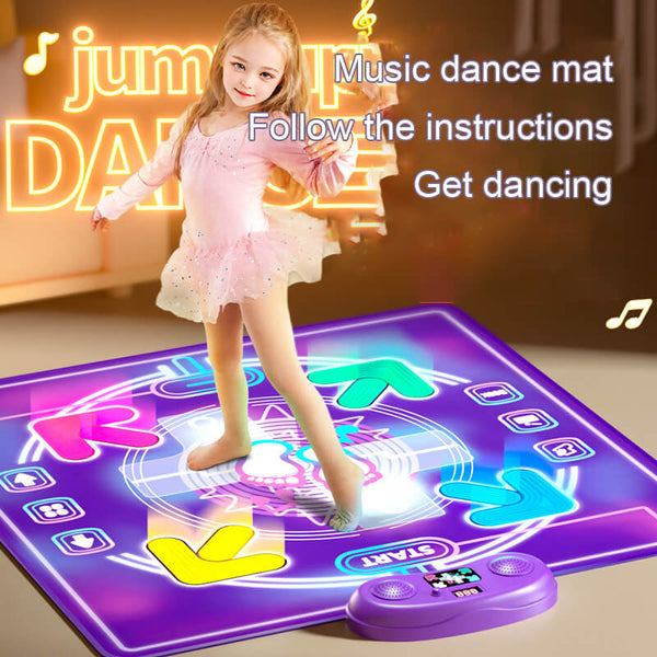 Children's Music Dance Mat Bluetooth Light-Up Mat for Indoor Exercise and Fitness