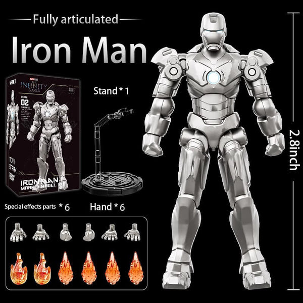 Marvel Iron Man 2.8-Inch Buildable Action Figure Toy for Boys