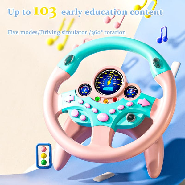 Children's Steering Wheel Toy Educational Story Interactive Educational Toy Simulation