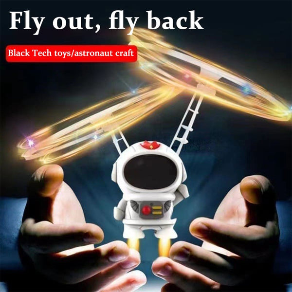 Floating Glowing Astronaut Rotating Induction Aircraft Toy for Kids