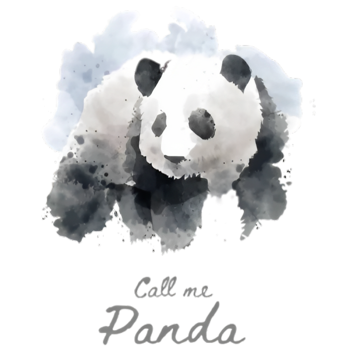 Women's 100% Cotton Comfortable Tee with Cute Panda Design - AIGC-DTG
