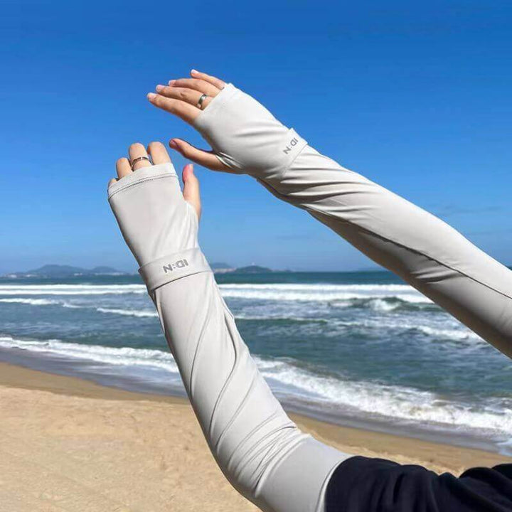 UV Protection Ice Silk Arm Sleeves for Driving Outdoors - AIGC-DTG