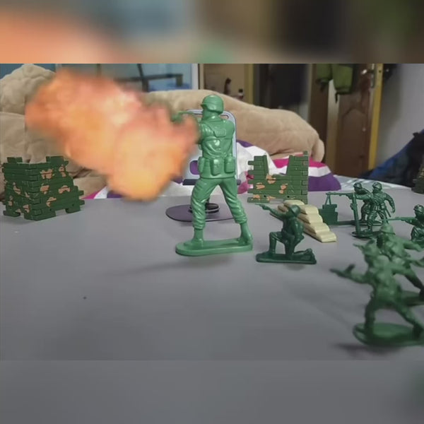 Military Soldier Action Figures – Plastic Army Men Toy Set for Kids, War Battle Playset for Boys