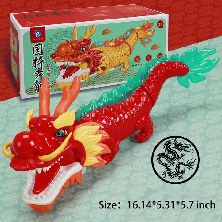 Universal Swinging Electric Dragon Dance Toy-Colorful Music & Lights - AIGC-DTG