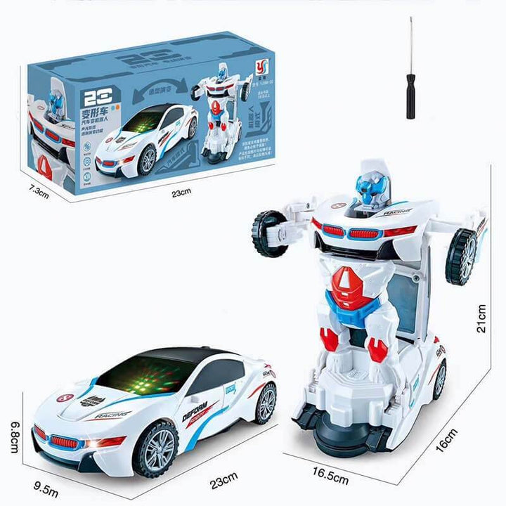 Electric Universal Deformation Police Toy Car (Need 3 AAA batteries) - AIGC-DTG